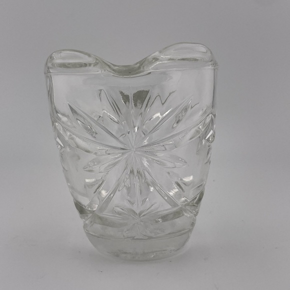 Vintage, Starburst Creamer, Clear Prescut Glass, by Anchor Hocking - Picture 5 of 8